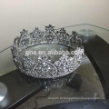 Tiara personalizada coroa falsa de plástico crianças princesa tiara coroa de atacado com